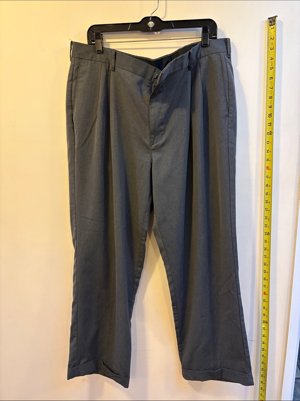 Covington Men's Charcoal Gray Dress Trousers 40waist 30length